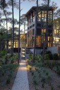 A two-story tower at the rear of this Kiawah Island, S.C., weekend residence provides bird's-eye views of the Atlantic Ocean.