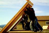 CAPTIVE INSTALLERS: Lifestyle sustains precise construction standards by using its own staff as  framers, roofers, carpenters, and painters—and by holding subs accountable  for their work even after its completion.