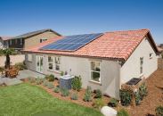 MonierLifetile's smog-eating concrete tiles on a KB Home model in California.