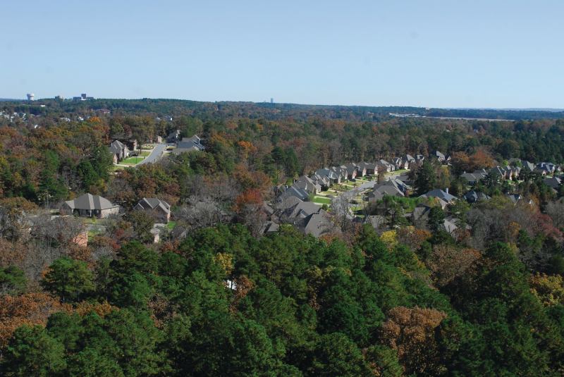 TREE-LINED: In addition to following the site's natural topography and preserving existing trees, Rocket Properties has also planted more than 3,000 native trees at Woodland's Edge to enhance its park-like setting.