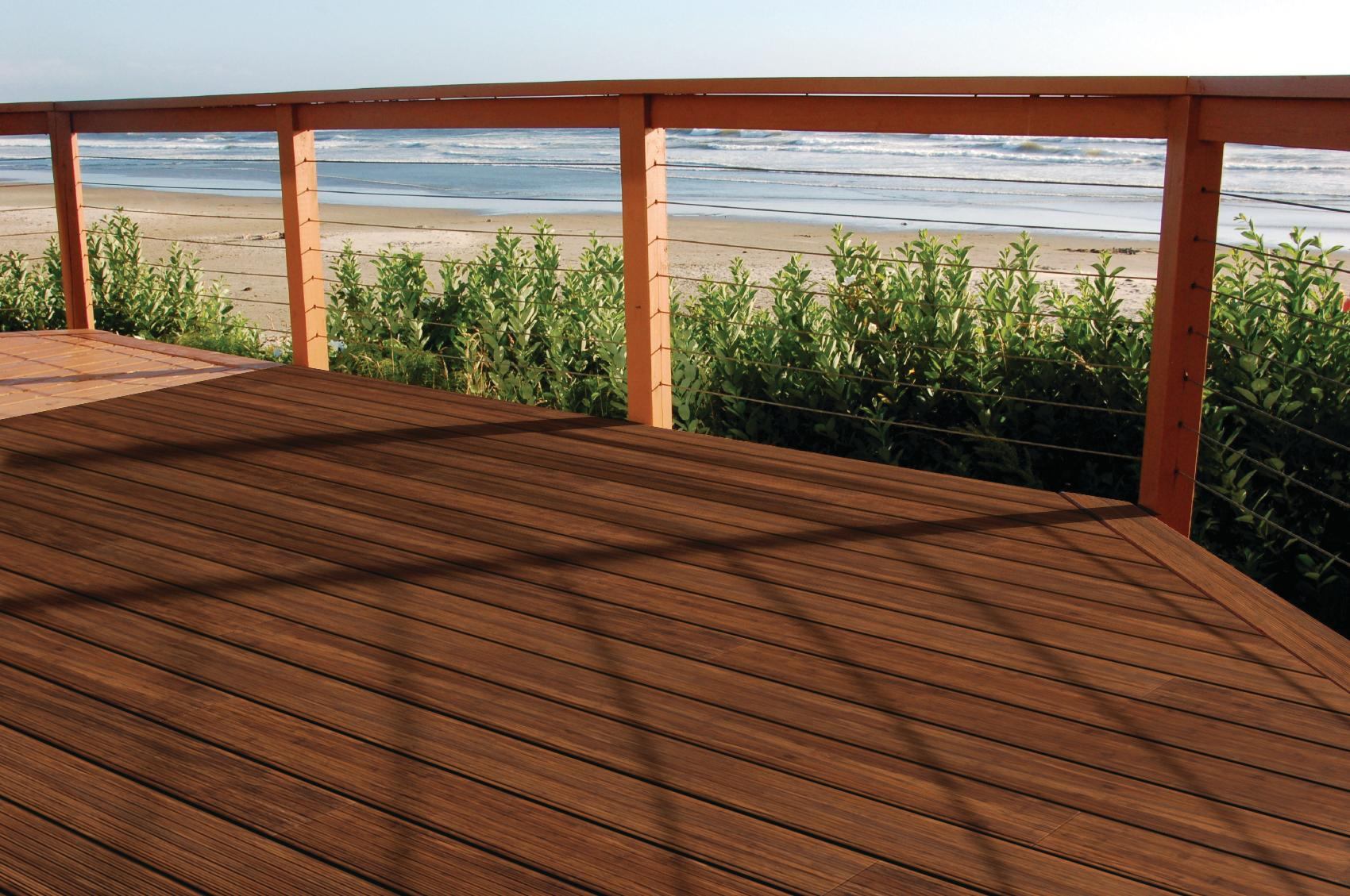 Cali Bamboo's BamDeck Fossilized Strand Bamboo Deck Boards
