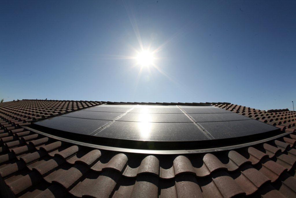 GO WITH THE FLOW. Meritage's homes at its Lyon's Gate community in Gilbert, Ariz., feature a solar and thermal system that generates electricity and redistributes heat from solar panels on the roof to a solar water heater and vents throughout the house.
