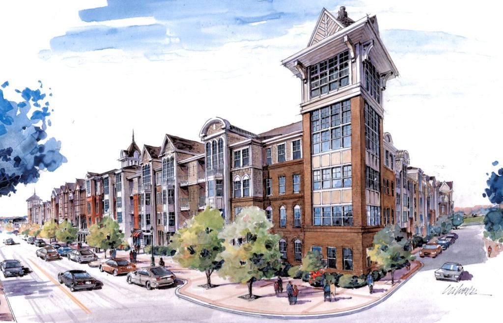Now under construction: Olde Towne Gaithersburg, one of Englewood, Colo.-based&nbsp;Archstone's recent groundbreakings in the larger DC metro region.