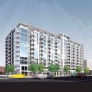 Architectural elevation of Camden's South Capitol apartment complex in Washington, D.C.