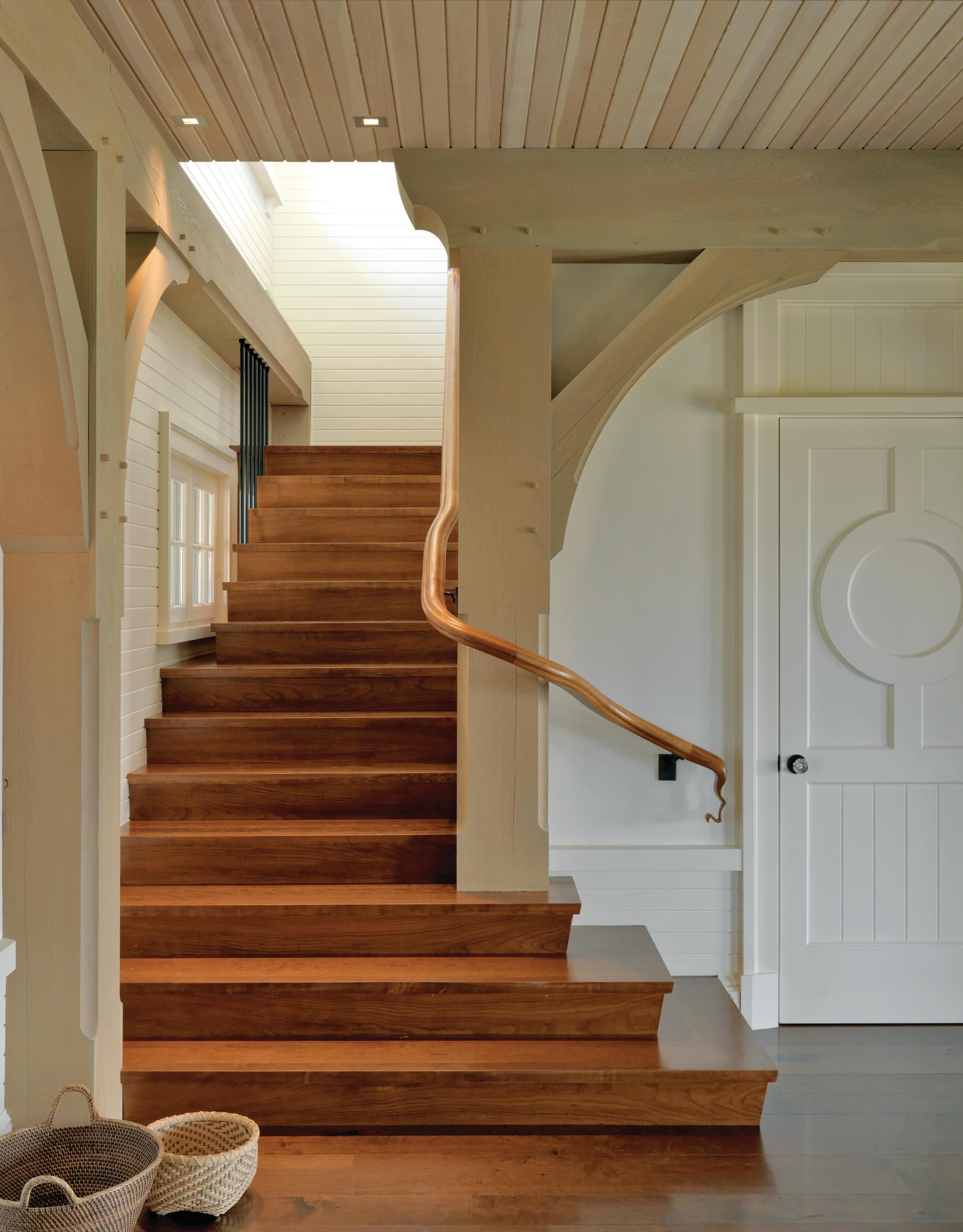 This Shingle style house in Massachusetts features a well-composed ...