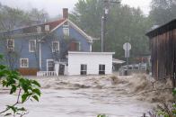 Parts of Vermont suffered severe flooding after 2011's Hurricane Irene.