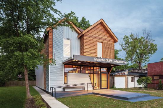 Memphis Slim drew attention for his punishing performing schedule and unorthodox lifestyle. Extreme poverty characterized much of his life, but also created a personality that was uncommonly resourceful. The two-story volume is rebuilt on the footprint of his boyhood home.