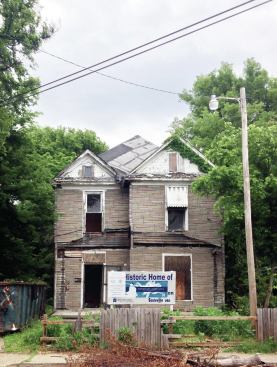 Memphis Slim’s boyhood home was unsalvageable, but its proportions and materials were preserved in the new Collaboratory.
