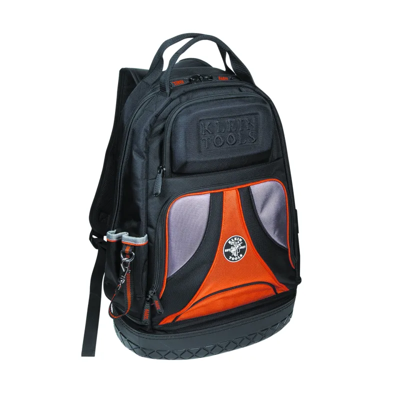 The Klein Tradesman Pro Organizer has a rubberized molded base and molded crush-resistant exterior compartment to protect for safety glasses, cell phone, or other fragile item.