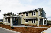 Honda Smart Home U.S. opened its doors March 25, 2014 in Davis, California. The super-efficient "living laboratory" seeks to address two major sources of U.S. CO2 emissions: cars and homes.  Photo by Dorian Troy.