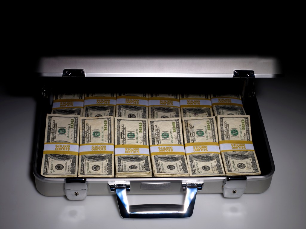 briefcase full of money