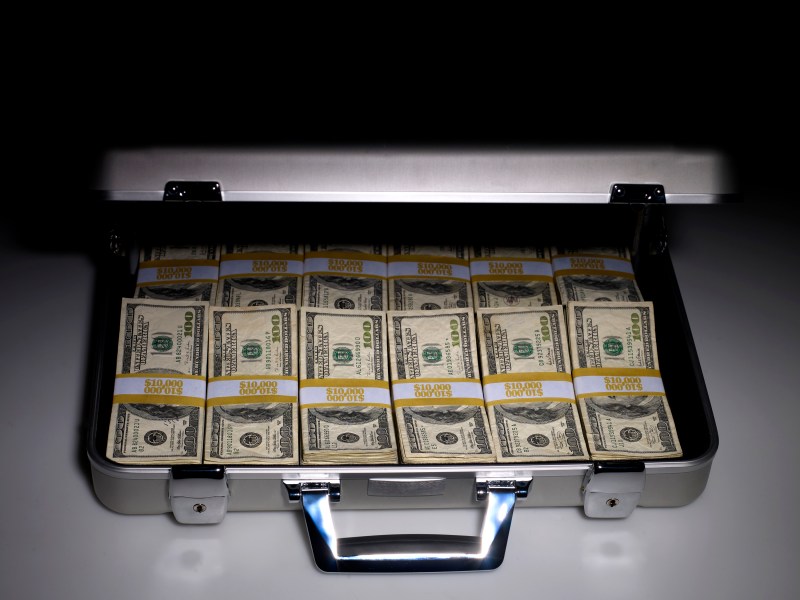 briefcase full of money