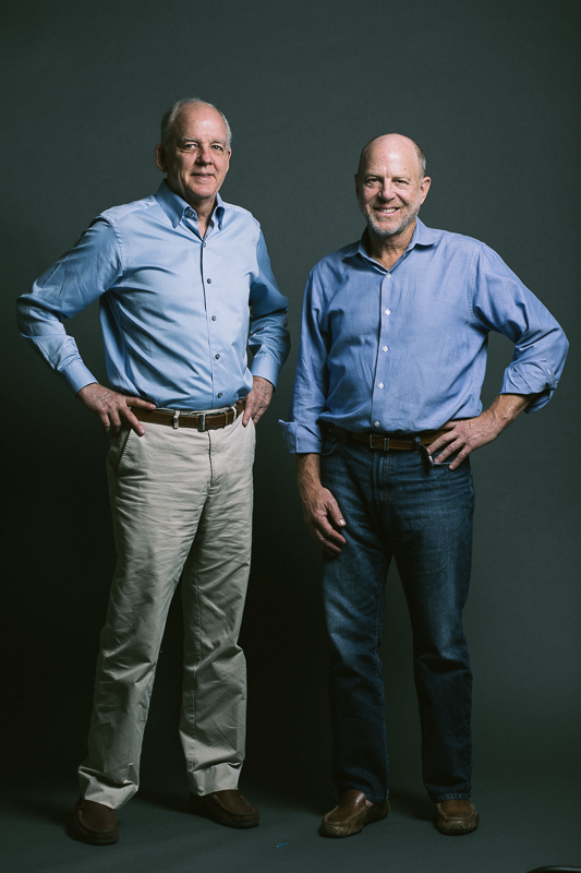 Architects David Lake (left) and Ted Flato