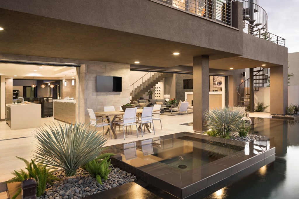The 2015 New American Home was professionally photographed to show off its interiors and exteriors.