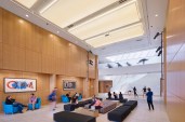 The main central lobby of the Gearan Center