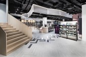 visually consistent design: industrial style and soft colors