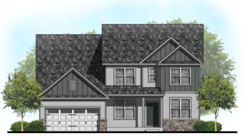 The builder's new Godwin farmhouse-style model