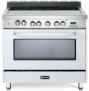 The Verona 36” All-Electric Range in True White.