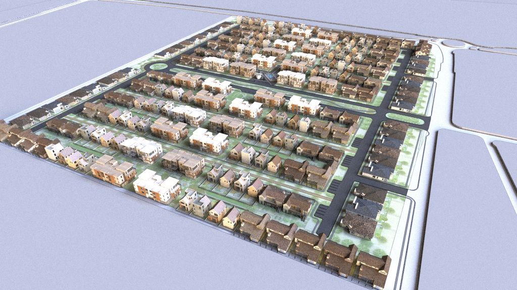The ProjeKt connected community design increases both density and open space, with 31% more homesites than a traditional community design, 41% fewer roads, less infrastructure and up to four times more open, green space.