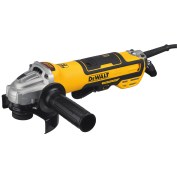 The 5” Brushless Paddle Switch Small Angle Grinder by DEWALT.