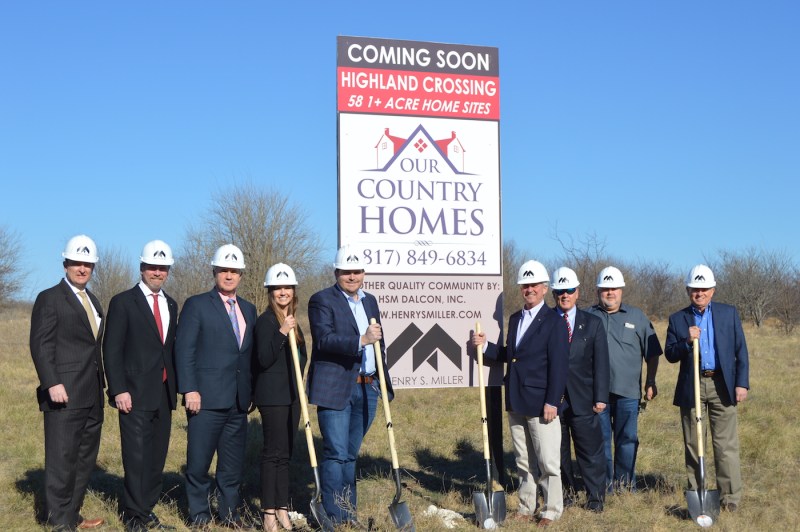 Pictured left to right: Jim Breitenfeld, Henry S. Miller Brokerage; Greg Miller, Henry S. Miller Brokerage; Rob Eggemeyer, Plains Capital Bank; Leigh Holder, Plains Capital Bank; Dustin Austin, Our Country Homes; Steve Donosky, Henry S. Miller Brokerage; Corbett Howard, Celina Economic Development Council; Andy McAnally, Taylor Realty; and Robert DuBois, Henry S. Miller Brokerage.
