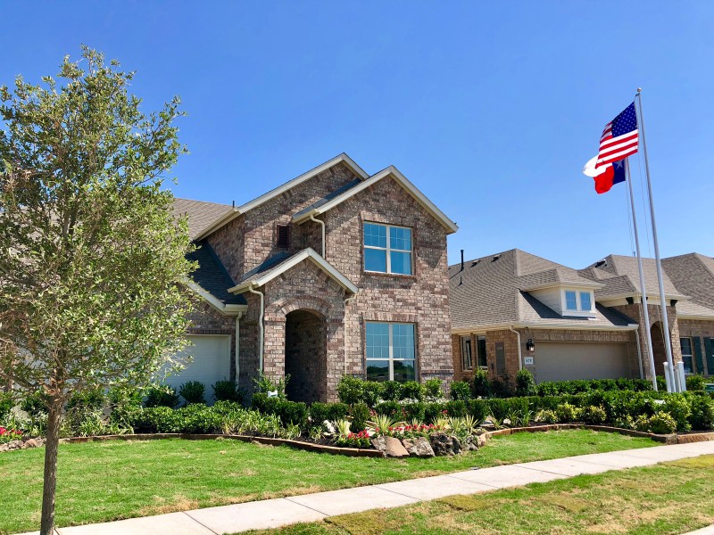 The first of seven model homes has opened in Sandbrock Ranch, a new community located in Aubrey. Pricing is from the $230,000s.
