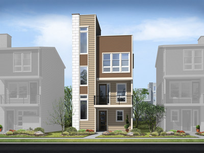 Richmond American’s three-story Greenwich plan at Cityscape at Highline.