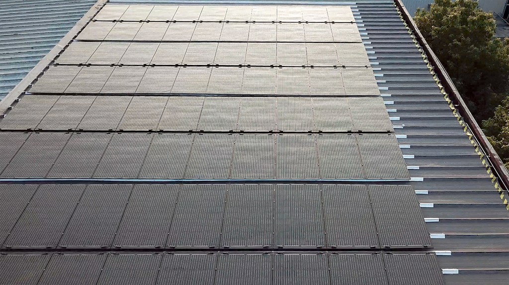 The LiteMount solar modules weigh less than one pound per square foot installed.