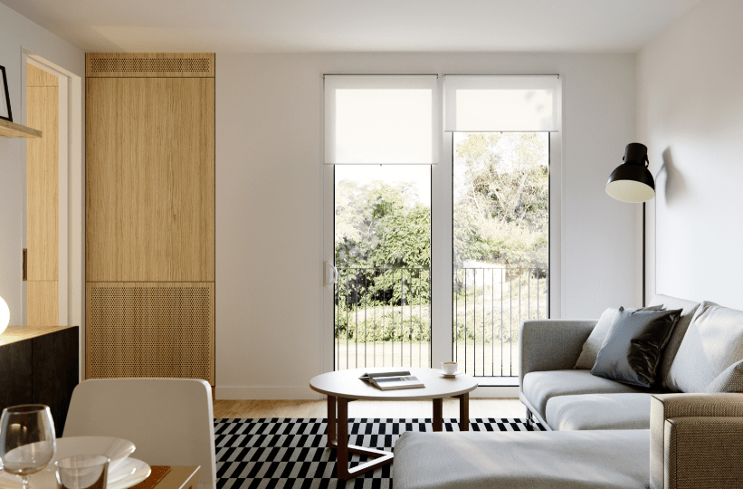 KOVA Windows are available in a wide variety of sizes and configurations, including the 2-Panel Sliding Patio Door, shown here.