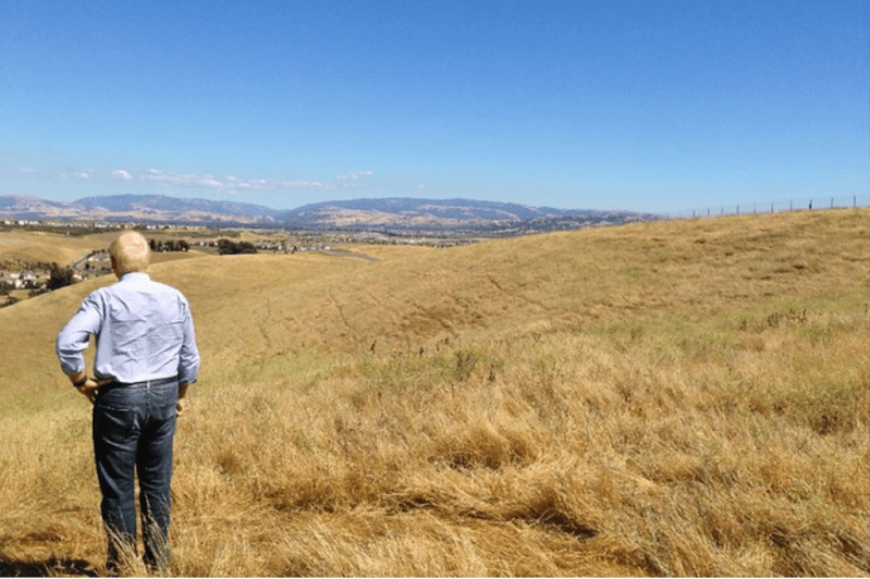 Trumark Companies co-CEO Michael Maples surveys Wallis Ranch, East Dublin, Calif., circa 2014.
