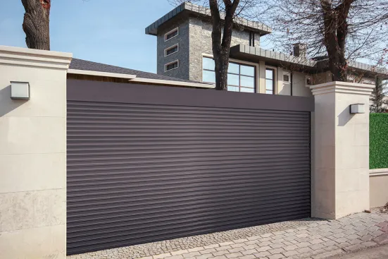 automatic wooden entry door