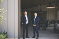 Landsea Homes' president chief operating officer Mike Forsum and CEO John Ho.