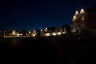 Houses At Night High-Res Stock Photo - Getty Images