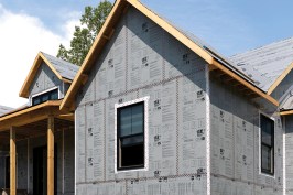 Insulation install on newly built home