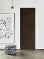 Tru&Modern Flush Wood Door in Mahogany with Ebony Stain (PRNewsfoto/TruStile Doors)