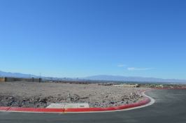 The 0.26-acre lot in the Sky Terrace subdivision overlooks the Las Vegas strip.