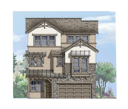 Builder: Partners in Building; Architect: Woodley Architectural Group, Inc.; Project: Houston Infill; Description: Plan 3, Modern Hill Country Elevation Concept