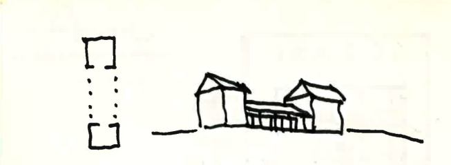 Ubiquitous throughout Harmon's native North Carolina, tobacco barns are simple structures that can teach a lot about where to place a building on a site and which way openings or overhangs should face to offer protection from rain and sun.