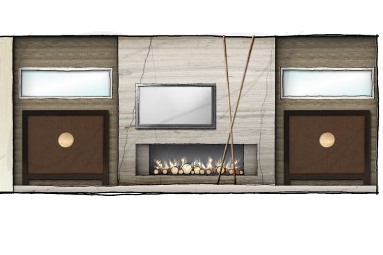 Living room wall