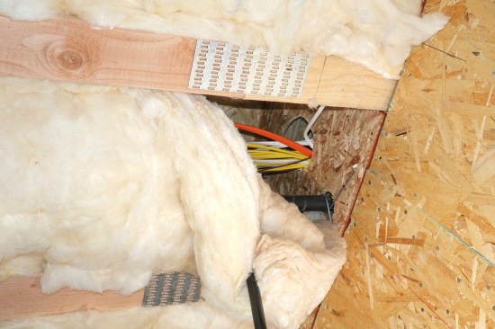 An inspection before insulation would have caught this big unsealed penetration.