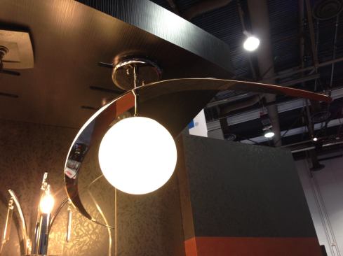 This mid-century modern Escala pendant from 
Kichler Lighting&nbsp;is in line with current building trends that move away from two-story foyers and back to 9-foot ceilings. The semi-flush ceiling fixture was designed by Jeff Dross.