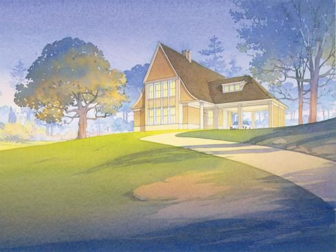 Wedlick’s 1995 Life Dream House combines stock materials and a roofline borrowed from a Frank Lloyd Wright house in Oak Park, Ill., for maximum impact on a meager budget. Like Wedlick’s own house in Kinderhook, N.Y., it manages to look both rooted in the past and completely in touch with the present.