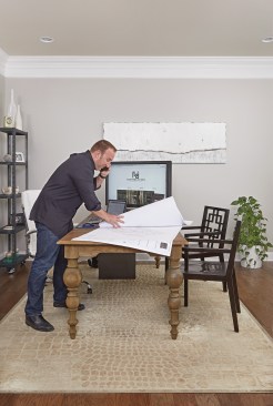Nick Molfino in the office of his Ashburn, Va., home, just outside of Washington, D.C.