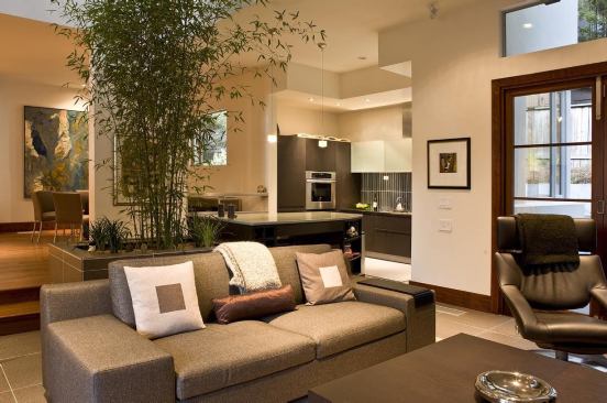 Clever Homes&nbsp;offers an extensive variety of finishes that include bamboo or wood floors, ceramic tiles, German faucets and fixtures, and concrete, paper, or quartz countertops. An interior shot of the Johnson Residence is shown here.