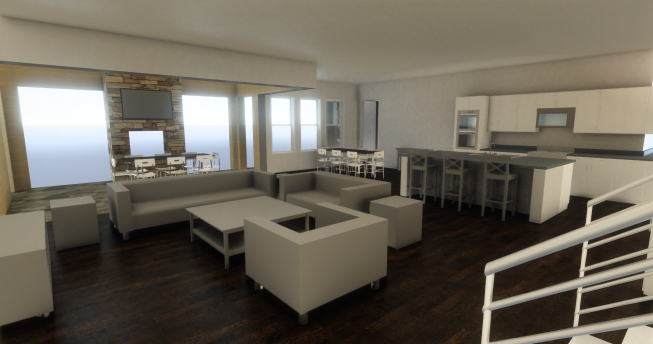 The team found a way to remove the post to create a seamless indoor/outdoor connection.