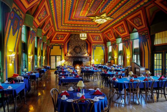 The ceiling has been referred to as the “North Woods’ answer to the Sistine Chapel.”