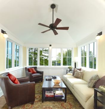 When the owners were cleaning out the attic, they made a great discovery: The house had views clear to the Washington Monument. A lookout room and an office cas the new addition and take full advantage of the vistas.