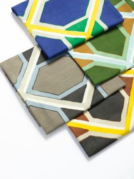 COCO collection in Ultramarine, Malachite, Brindle, and Copper