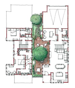 Architect Steve James of DTJ Design in Boulder, Colo., has spent decades in the production world. Lately he's spending much more time maximizing small lots with homes that have outdoor rooms integrated into the plan of the home, making for a more seamless relationship between interior and exterior than ever before.