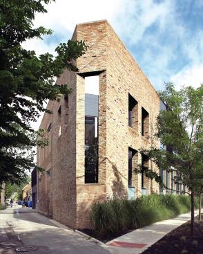 Love Triangle A flatiron-shaped warehouse in a beloved Chicago neighborhood became a family home with space for active young kids.